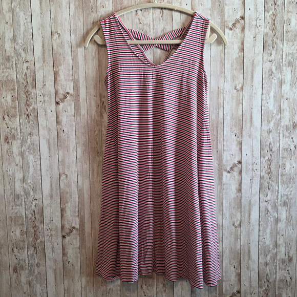 Style & Co Dress Size PP Red Striped - Picture 1 of 8